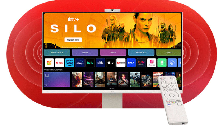 صفحة رئيسية جديدة لـ webOS 23.	