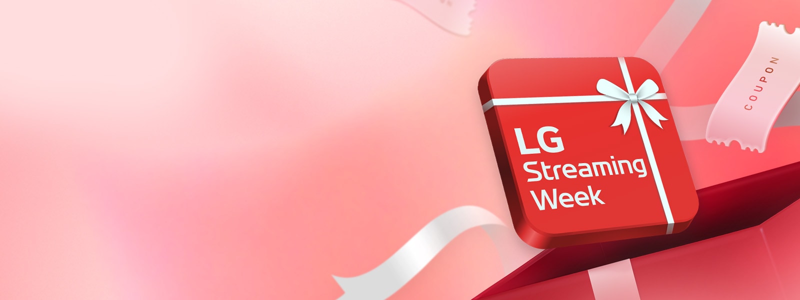 يتم وضع مربع أحمر مع نص: "LG Streaming Week".