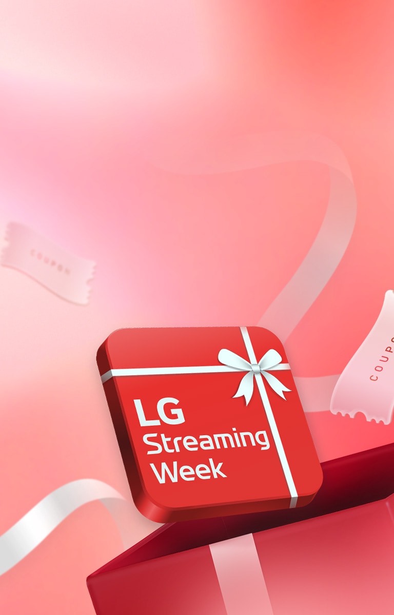 يتم وضع مربع أحمر مع نص: "LG Streaming Week".