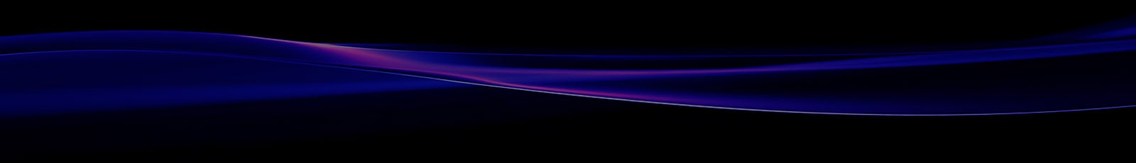 يتم تصوير تلفزيون LG TV المخصص للألعاب على شكل خطوط مجردة زرقاء وأرجوانية تشبه الأمواج على خلفية داكنة، تمتد أفقياً بانحناءات سلسة ودرجات لونية متدرجة لتشكل نمطاً متدفقاً متصلاً.