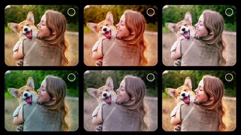 يعرض LG AI TV المزود بتقنية AI Picture Wizard إصدارات متعددة من نفس الصورة مرتبة في شبكة، مما يتيح للمستخدمين تحديد الخيارات المفضلة التي توجه إنشاء صور مخصصة على الشاشة.