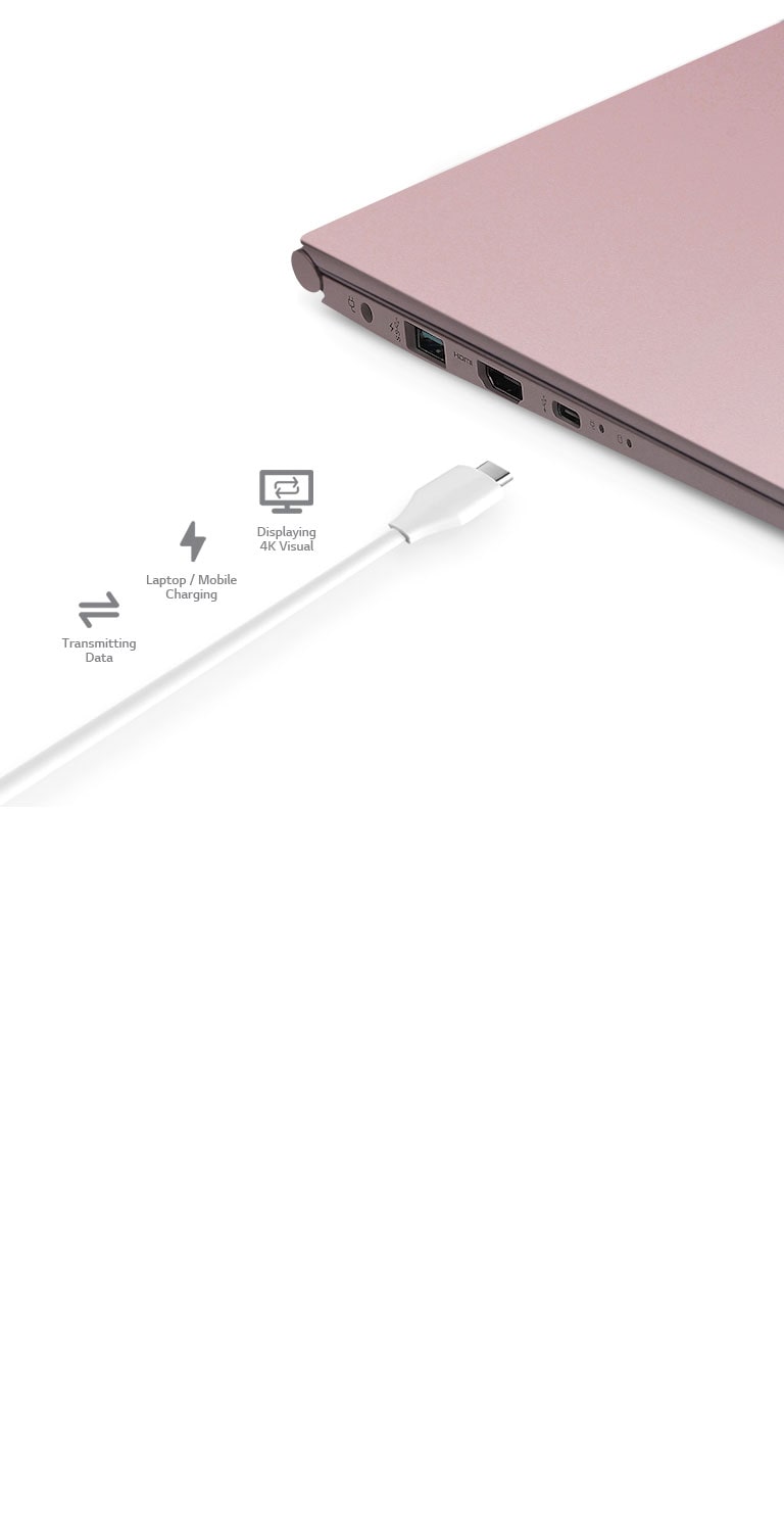 كابل الكل في واحد متنوع الجوانب، ™USB-C<br>2