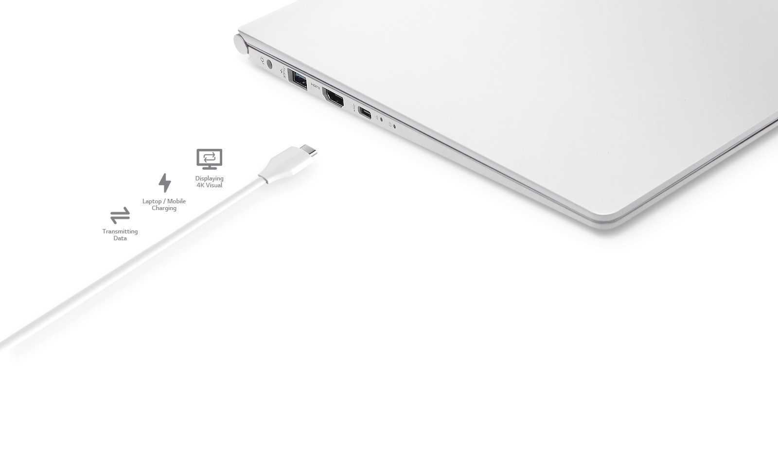 كابل الكل في واحد متنوع الجوانب، ™USB-C<br>1