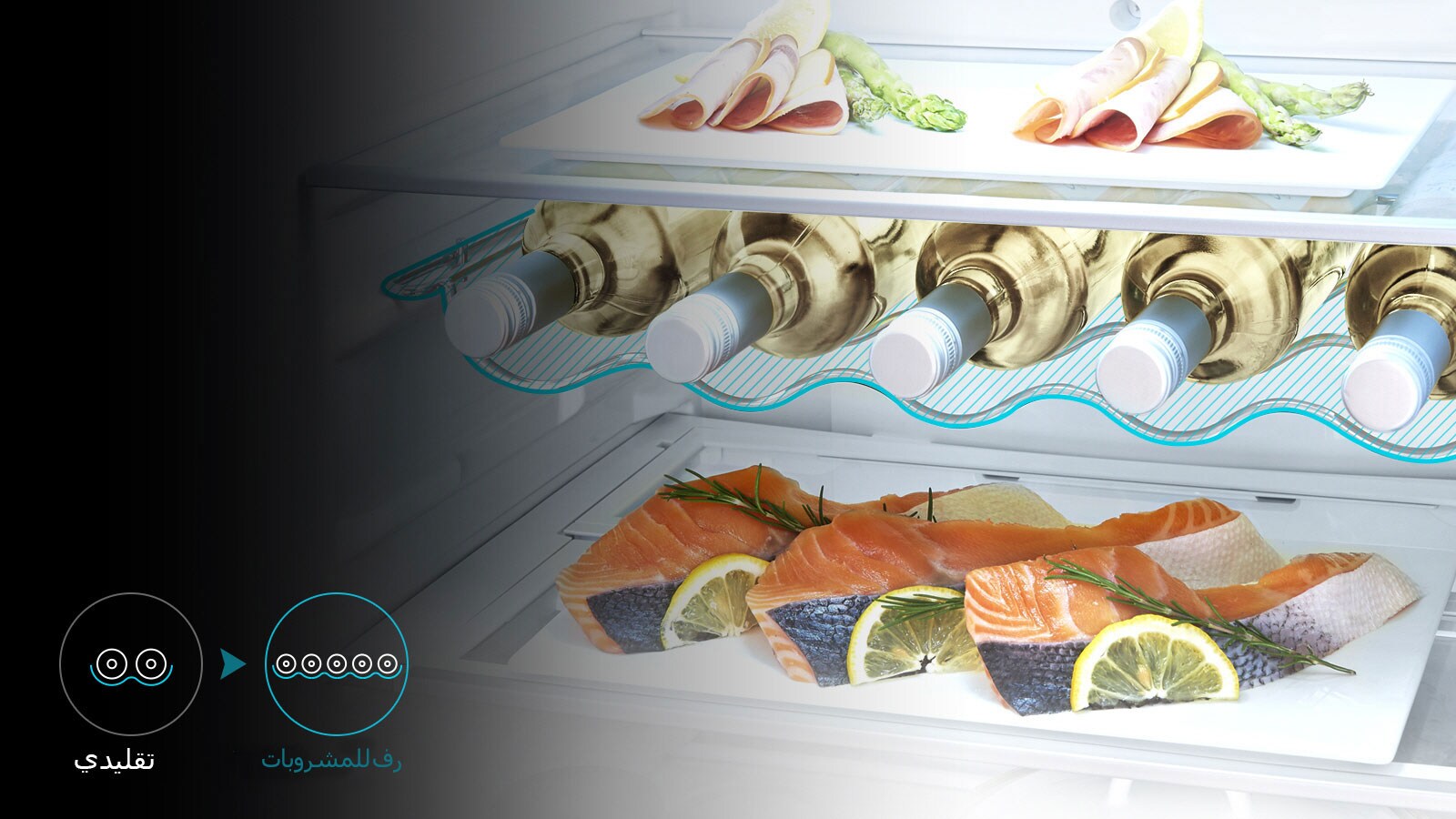 رف للمشروبات<br>1