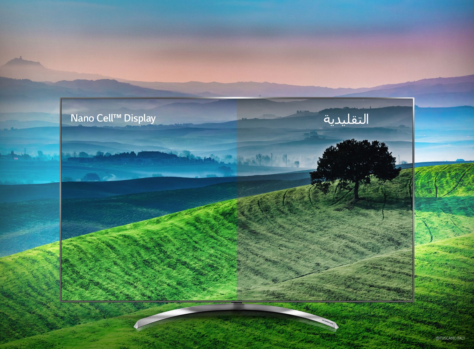 تقنية Nano Cell™، للألوان الغنية والدقيقة مع زاوية1