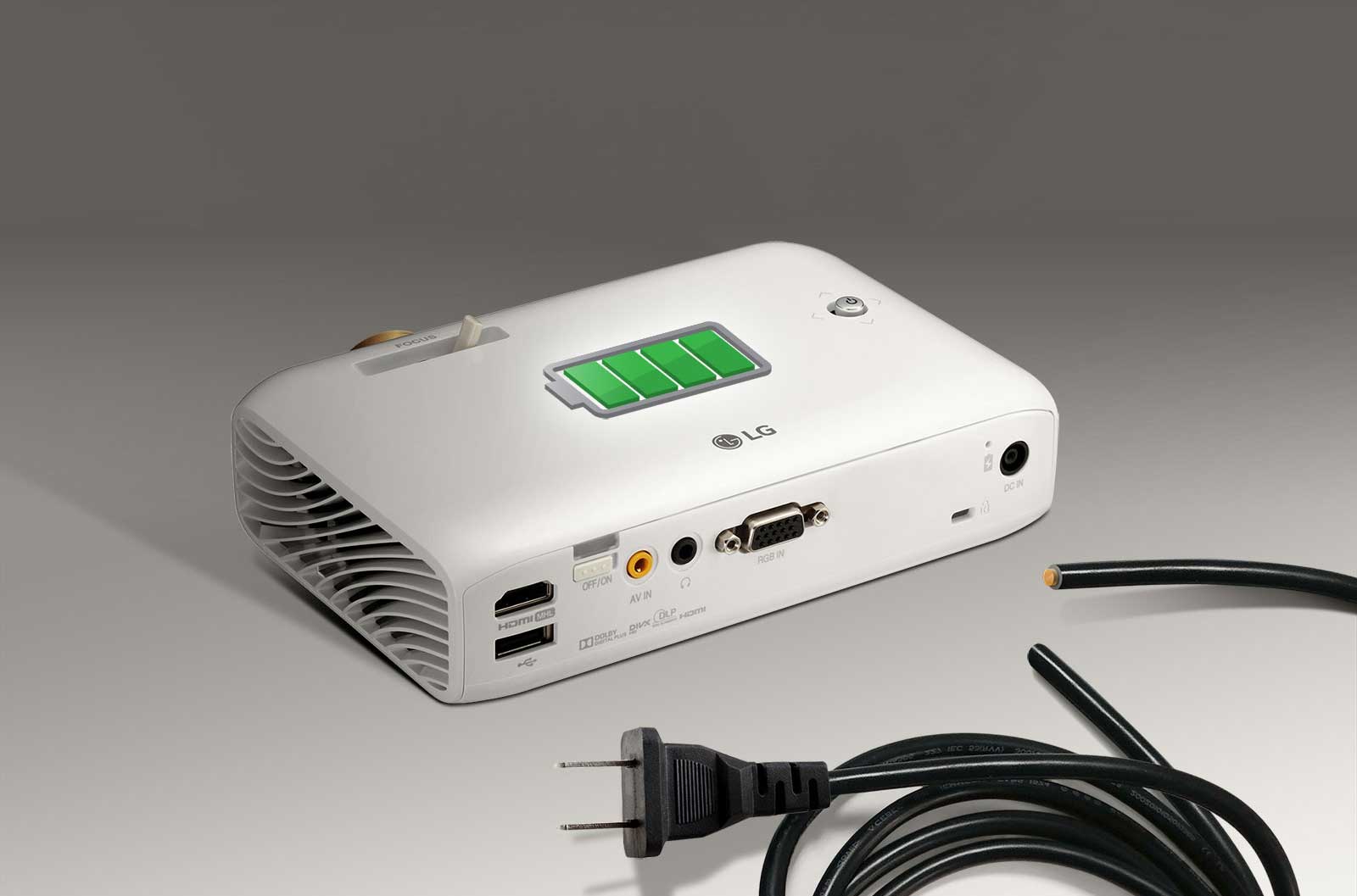 بطارية مدمجة تدوم لساعتين ونصف.1