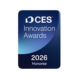 شارة 2026 CES Innovation Awards Honoree في فئة التصوير لشاشة MRGB95 مقاس 100 بوصة
