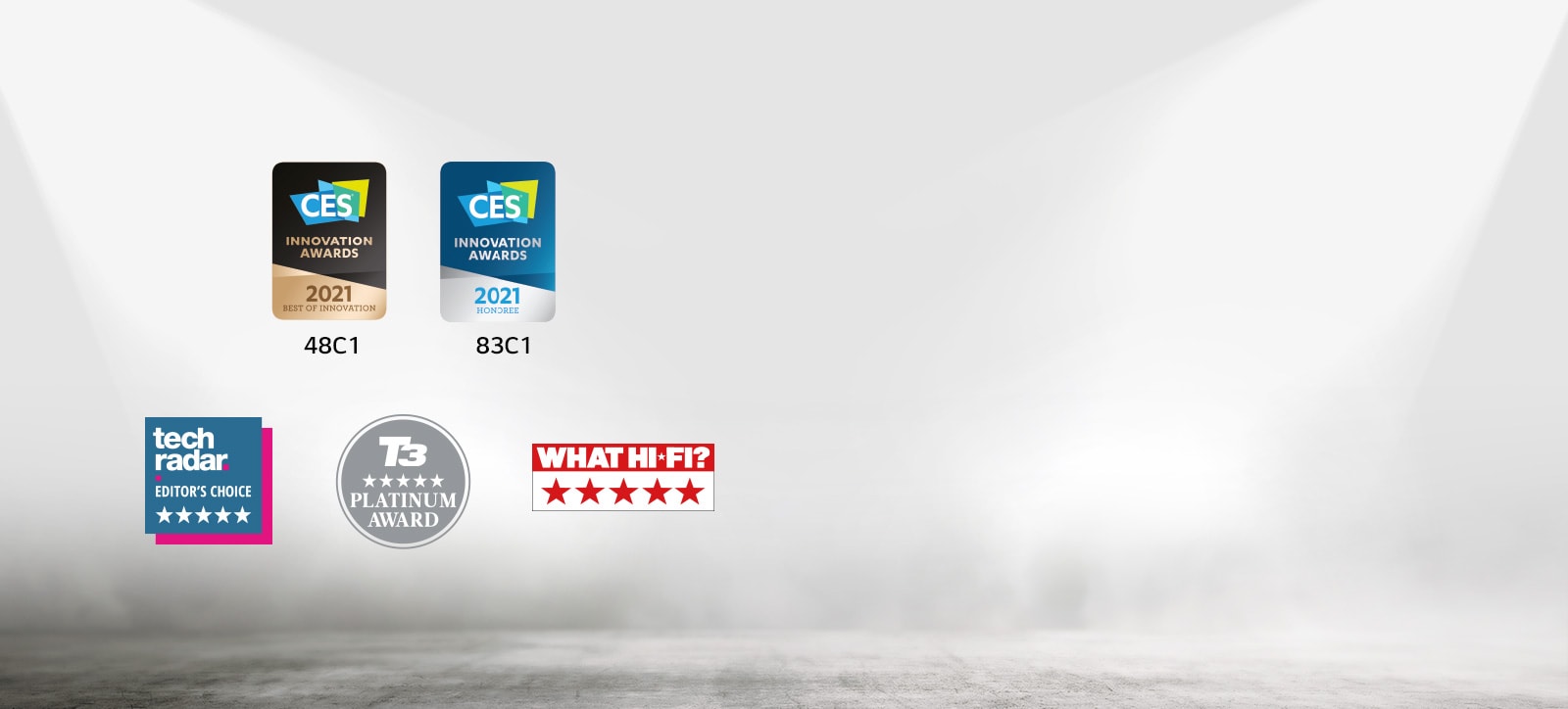 يتعلق الأمر بالمعلومات المقدمة حول سلاسل تلفزيون OLED C1 من إل جي الحائز على الجائزة. يتم تضمين المراجعات وعلامات الجوائز من بعض المنتديات بما يوضح تميز سلسلة تلفزيونات OLED C1 من إل جي.