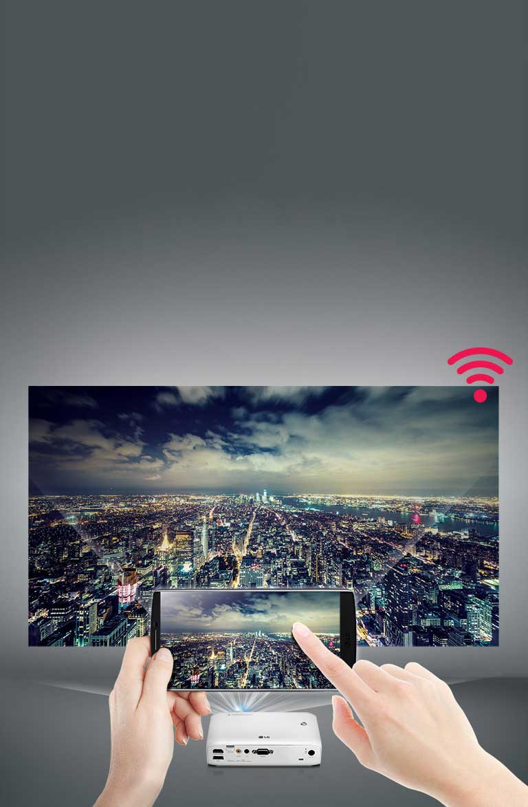 استمتع بالتقنية اللاسلكية. من التف إلى جهاز العرض2