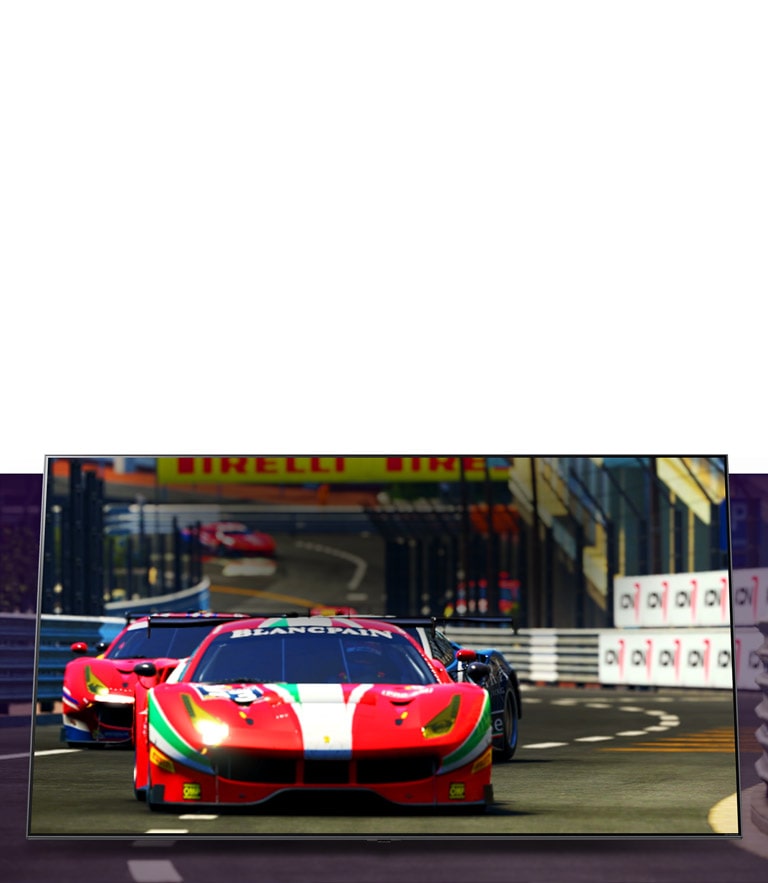 شاشة تلفزيون تتميز بزاوية مشاهدة رائعة تعرض مناظر طبيعية