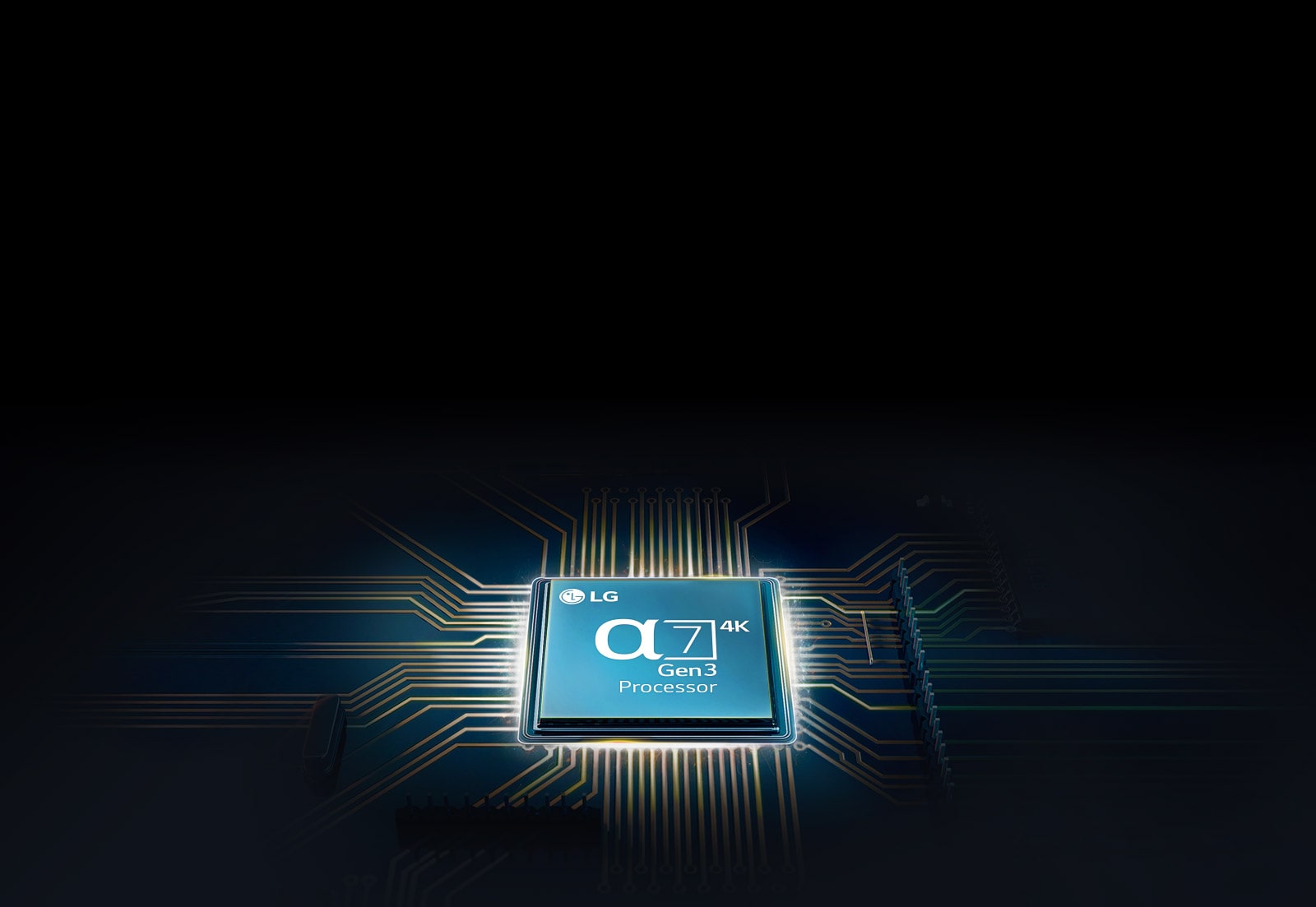 شريحة Alpha 7 مثبتة على اللوحة الرئيسية للتلفزيون