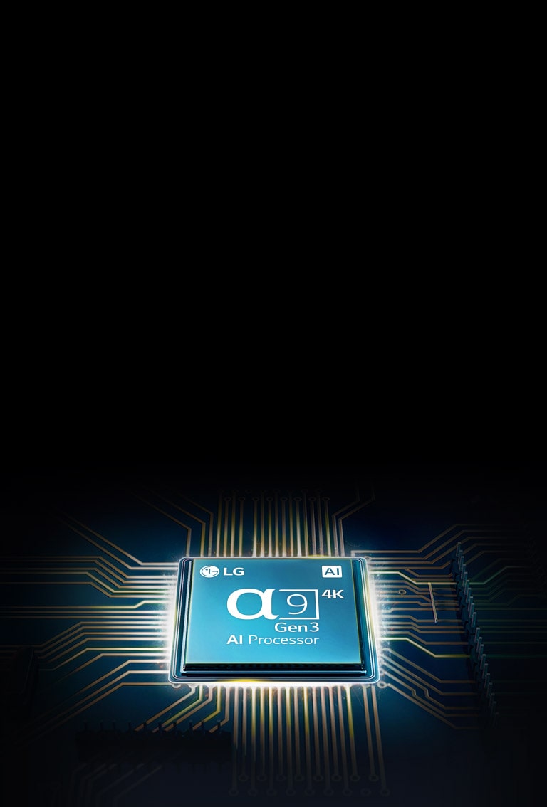 Alpha 9 chip mounted on a TV mainboard