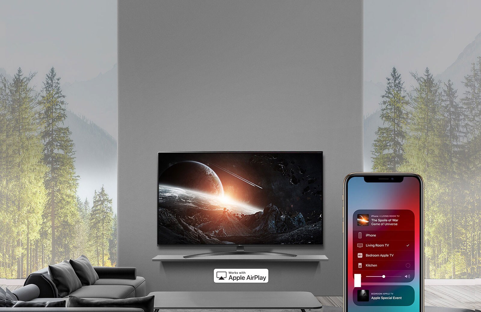 تمكنك AirPlay من الاستماع والمشاهدة والمشاركة.1