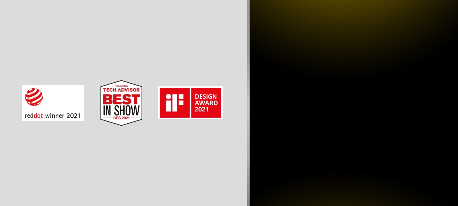 يتعلق الأمر بالمعلومات المقدمة حول تلفزيون QNED Mini LED من إل جي الحائز على الجائزة. يتم تضمين علامات الجوائز التي تعزز التميز بتلفزيونات QNED من إل جي.