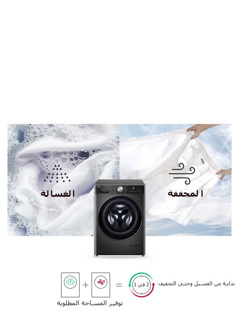 غسالة ومجففة في جهاز واحد