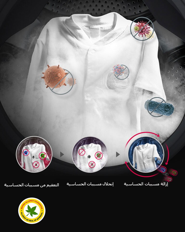 القضاء على مسببات الحساسية بإستخدام قوة البخار2