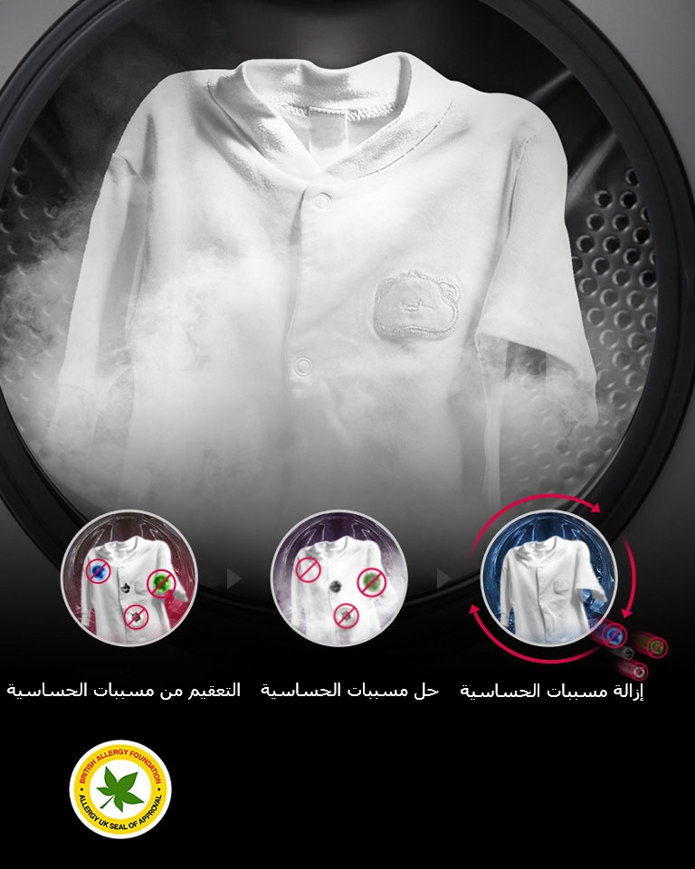 تقليل مسببات الحساسية بنسبة %99.9 عبر البخار2