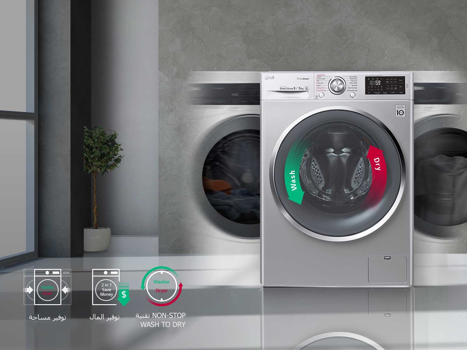 Washer and Dryer in one