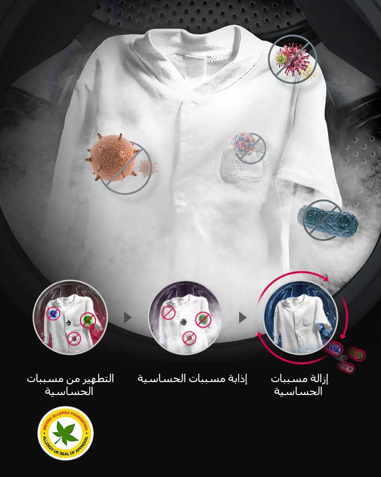 التغلب على مسببات الحساسية باستخدام قوة البخار