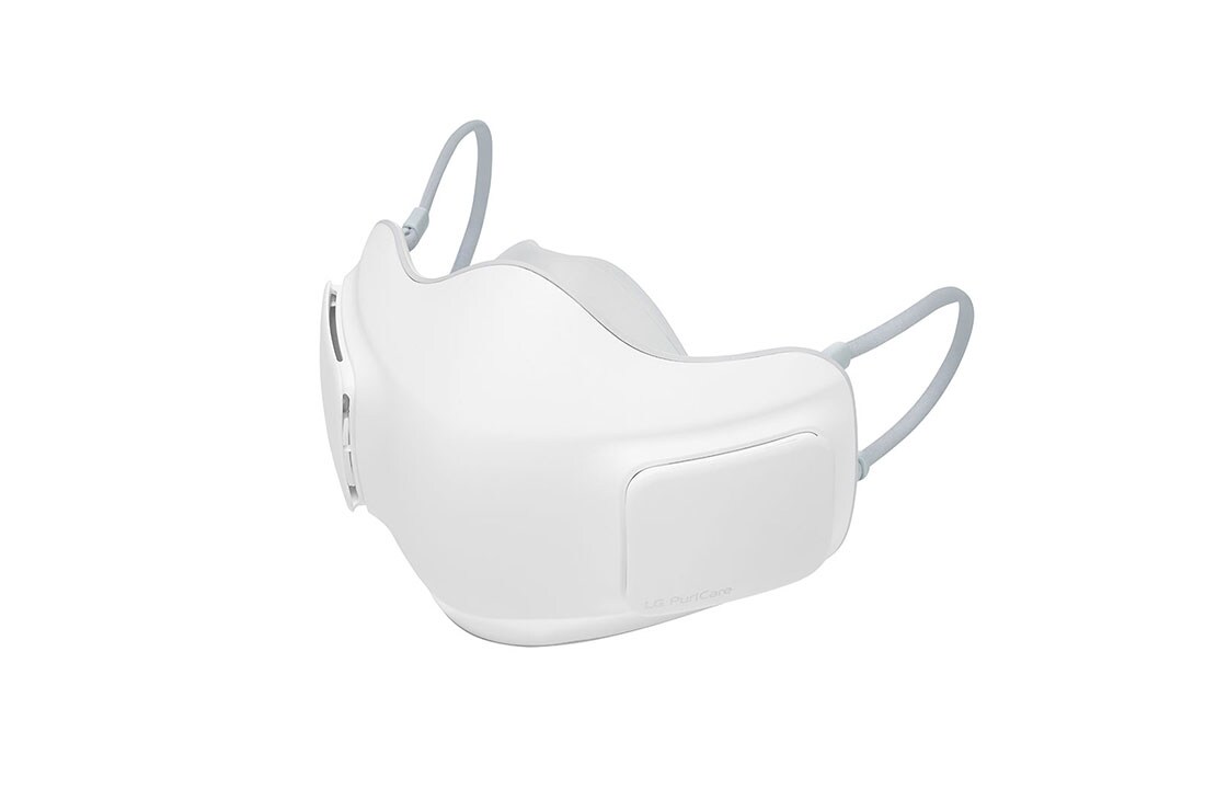 LG جهاز تنقية الهواء القابل للارتداء ™PuriCare من إل جي, LG PuriCare™ Wearable Air Purifier, Right side top view of the mask body, AP300AWFA, AP300AWFA, thumbnail 2