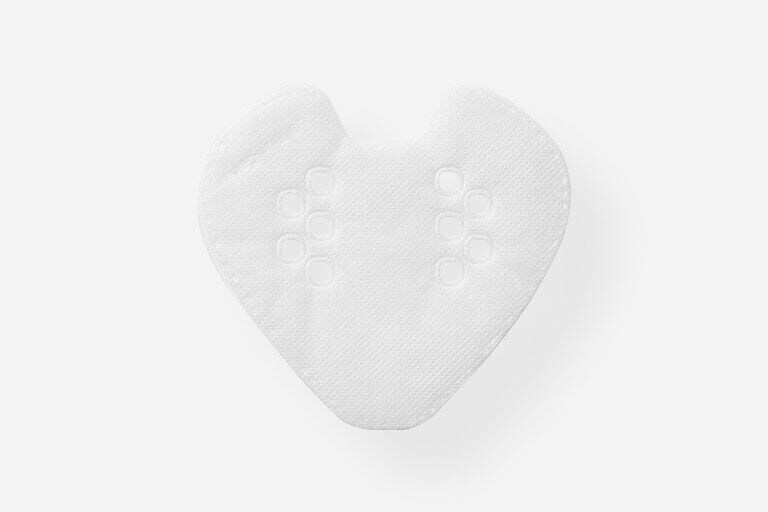 مظهر جانبي للغطاء الداخلي لجهاز تنقية الهواء القابل للارتداء.