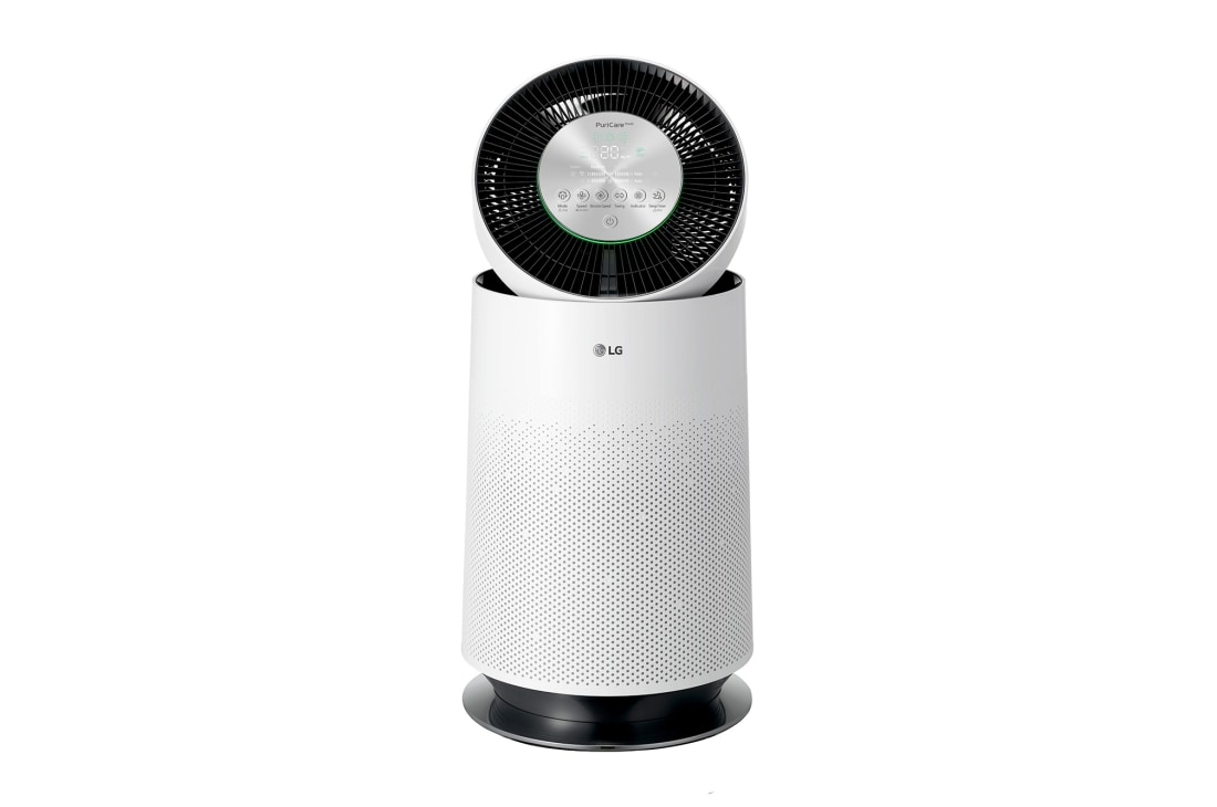 LG جهاز تنقية الهواء يغطي مساحة 61.2.م مع تنقية 360 درجة, Front Clean Booster open view, AS65GDWH0