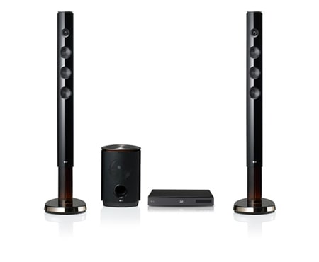 LG نظام السينما المنزلية HB966TRW اللاسلكي بالكامل وثلاثي الأبعاد مع مشغل Blu-ray, HB966TRW