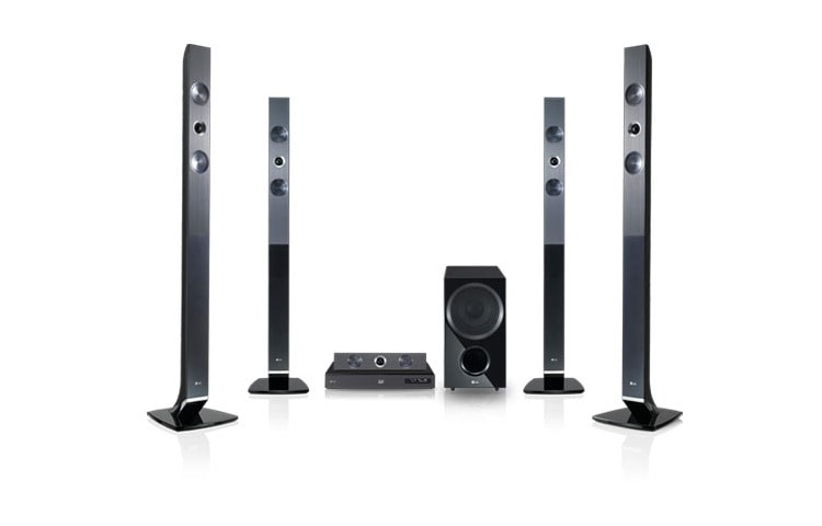 LG نظام سينما منزلية مع مشغل أقراص Blu-ray Disc™ يدعم التقنية ثلاثية الأبعاد مع إمكانية التوصيل بالتليفزيون الذكي., HB966TZ, thumbnail 1