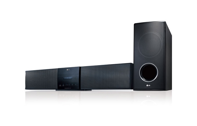 LG نظام مكبر صوت Sound Bar مع صبووفر لاسلكي وتحسين الوضوح العالي الكامل بدقة 1080p, HLT35W, thumbnail 1