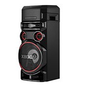 LG سماعات LG XBOOM ON7 مع خاصية تعزيز جهير قوي، وخاصية التحكم الصوتي للكاريوكي، والإضاءة متعددة الألوان، ووصلة الحفلات اللاسلكية, مظهر أيمن بزاوية 30 درجة, ON7, thumbnail 3