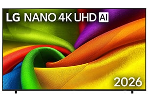 يملأ LG NANO 4K UHD المساحة بطبقات سلسة ومتدفقة من الألوان الزاهية والأنسجة التي تشبه النسيج، بينما تنتشر طيات منحنية متعددة الألوان عبر الشاشة.