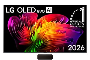 يملأ LG True Wireless TV الشاشة بتكوين تجريدي ديناميكي من تدرجات لونية تشبه الأمواج تتدفق بسلاسة عبر الشاشة، ليقدم جودة صورة تضاهي جودة الصورة السلكية دون أي خسارة في الجودة البصرية.