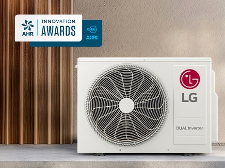 مضخة حرارية من LG للاستخدام المنزلي في المناخات الباردة، تحمل شعارات جوائز AHR