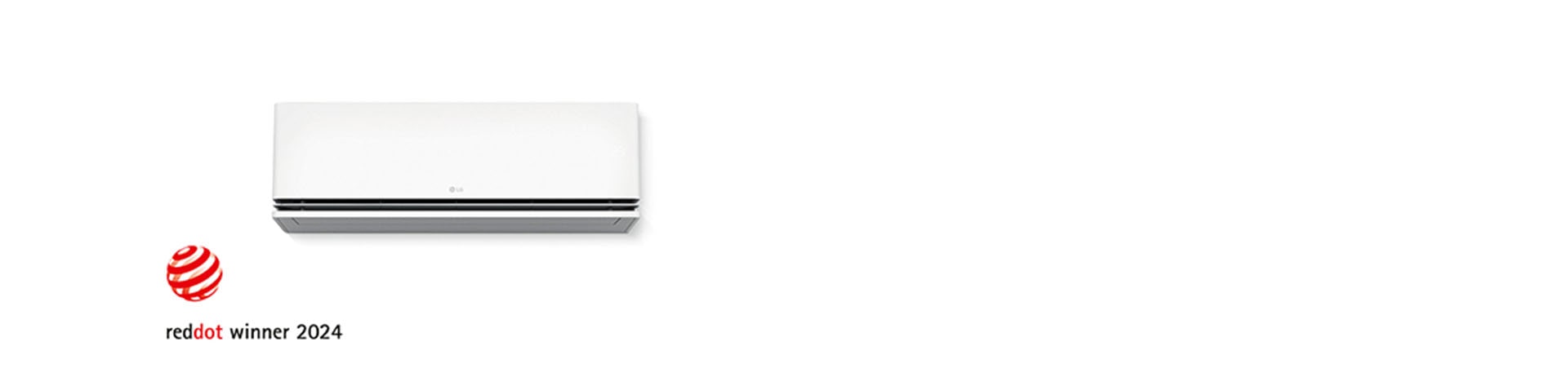 جهاز LG DUALCOOL مع شعار جائزة Red Dot Award لعام 2024