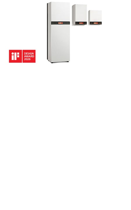 سلسلة الوحدات الداخلية لنظام التدفئة الهوائي LG Therma V™ AWHP التي تحمل شعار جائزة iF Design Award لعام 2026