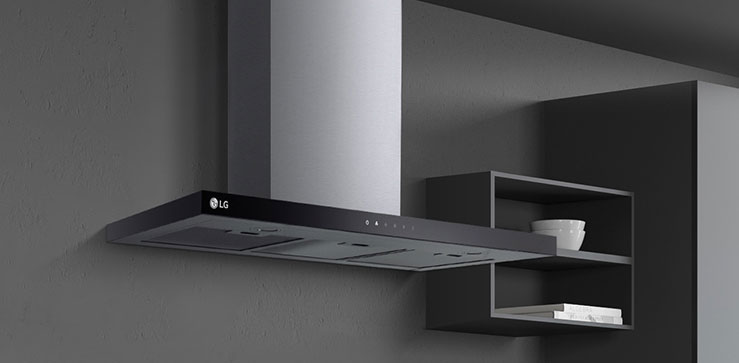 هذه صورة توضح اللمسة النهائية الأنيقة للشفاط.