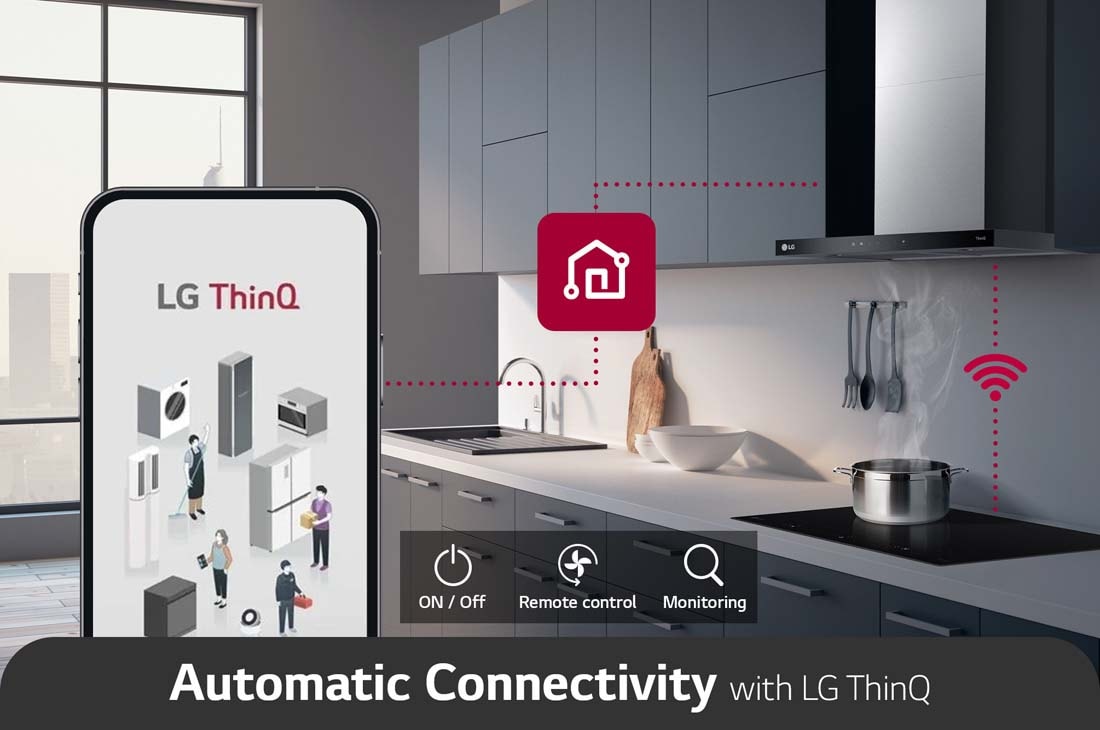 LG شفاط إل جي HC7Z2425S المدمج بشفط قوي وتصميم انيق, ThinQ, HC7Z2425S, thumbnail 8