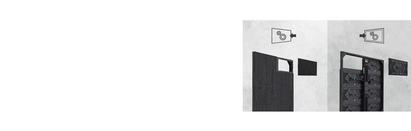 يمكن التثبيت الأمامي أو الخلفي حسب احتياجات العملاء.