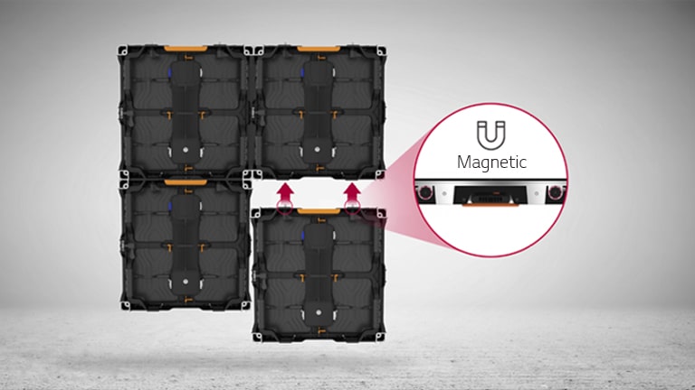 يسهل المغناطيس من عملية تثبيت مقصورات LED.