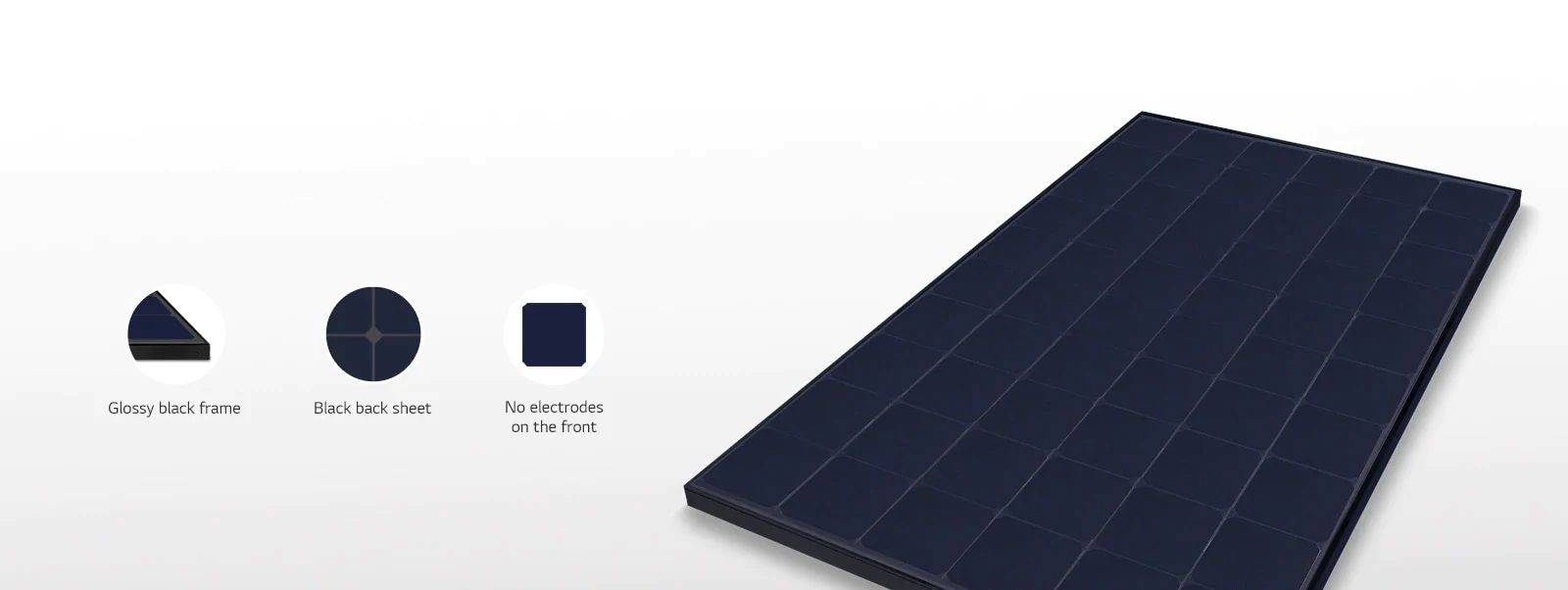 صورة توضيحية لـوحدات LG NeON R Prime بإطار أسود لامع ومقعد خلفي أسود، وعدم وجود أقطاب كهربائية في المقدمة 