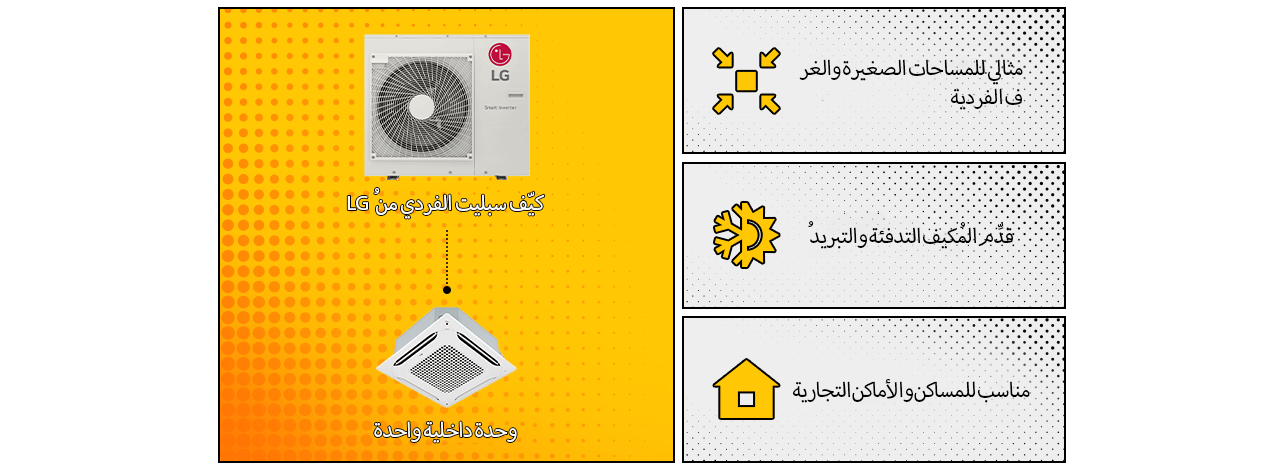 مُكيّف سبليت الفردي من LG‏ (Single Split)