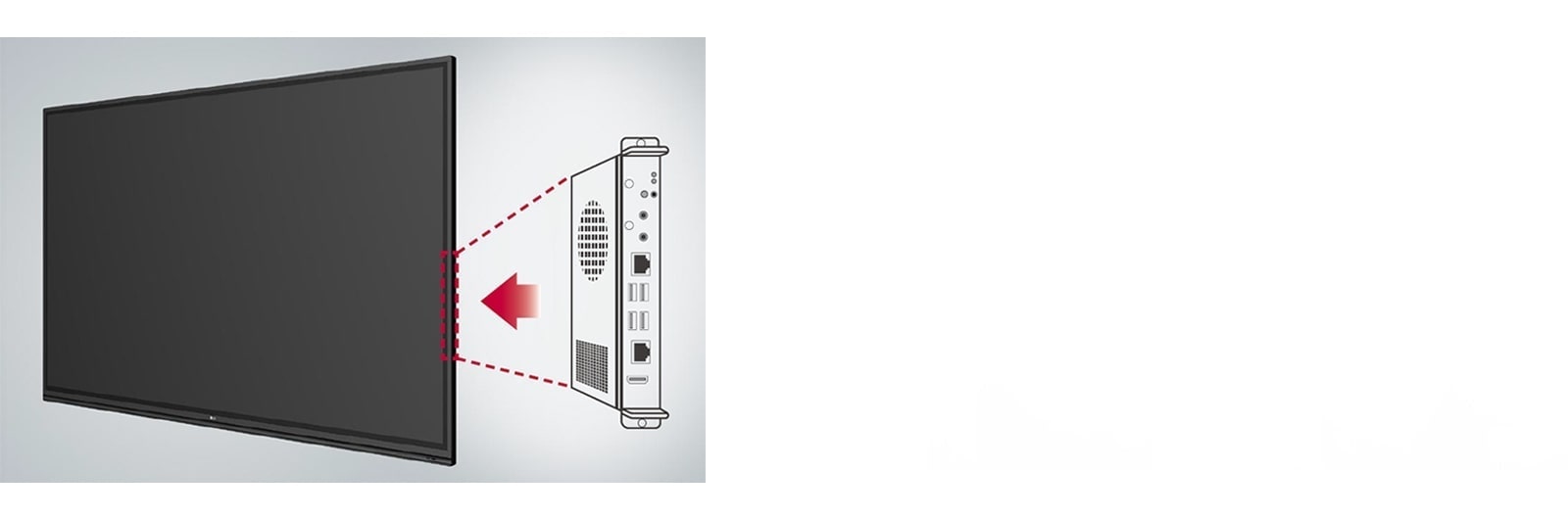 تسمح فتحة الوظائف المدمجة للمستخدمين الاتصال بأجهزة سطح المكتب الخارجية بسهولة، مما يوفر المزيد من الوظائف الموسعة.