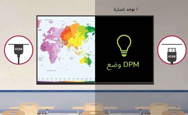 توفر وظيفة إدارة طاقة الشاشة قدرات إدارة أكثر كفاءة للطاقة.