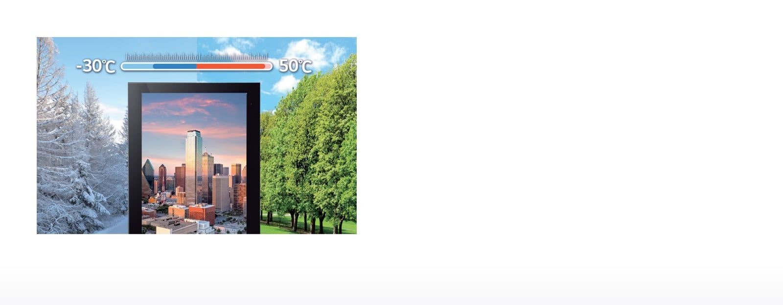 نطاق واسع من درجة حرارة التشغيل1