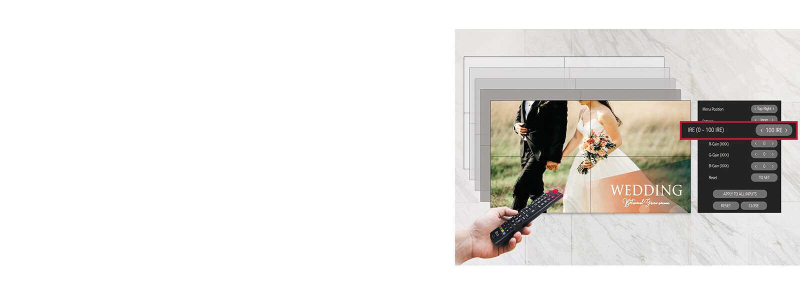 تتميز فئات VL5G بدقة أكبر في ضبط توازن اللون الأبيض.