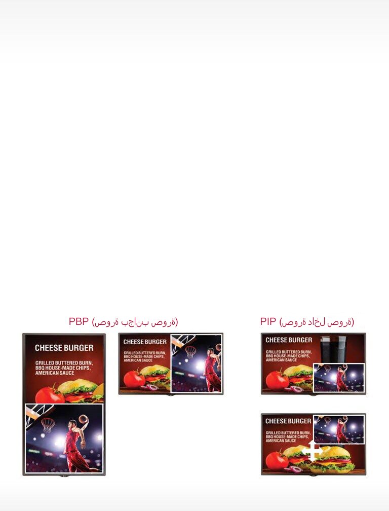 PBP (صورة تلو صورة) / PIP (صورة داخل صورة) 1