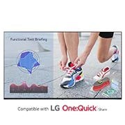 LG لافتة رقمية قياس 50 انش webOS UHD , مظهر أمامي مع صورة ملء الفراغات, 50UL3J-B, thumbnail 1