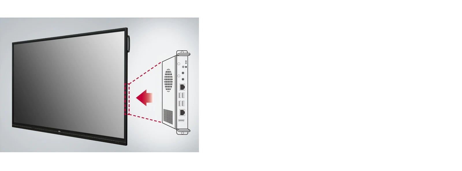 تسمح فتحة الوظائف المدمجة للمستخدمين الاتصال بأجهزة سطح المكتب الخارجية بسهولة، مما يوفر المزيد من الوظائف الموسعة.