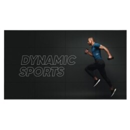 شاشة عرض على الجدار بحافة نحيفة مقاس 492