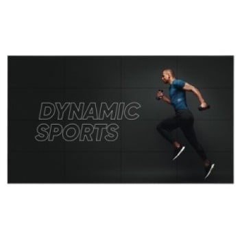 شاشة عرض على الجدار بحافة نحيفة مقاس 491